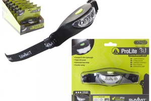 Summit ProLite 3 LED Head Torch IP54 protection Battery 2 x CR2032 included 843008